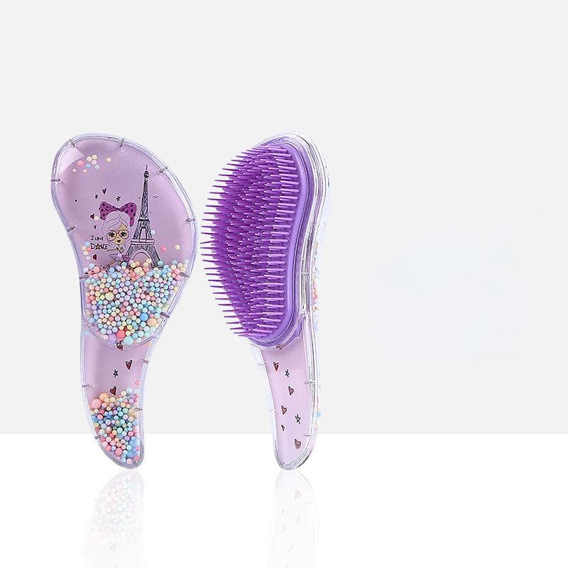 New Small Hair Care Comb Cartoon Unicorn Head Massager High Quality Anti-knot Hair Comb Cute Kids Children Hairdressing Comb