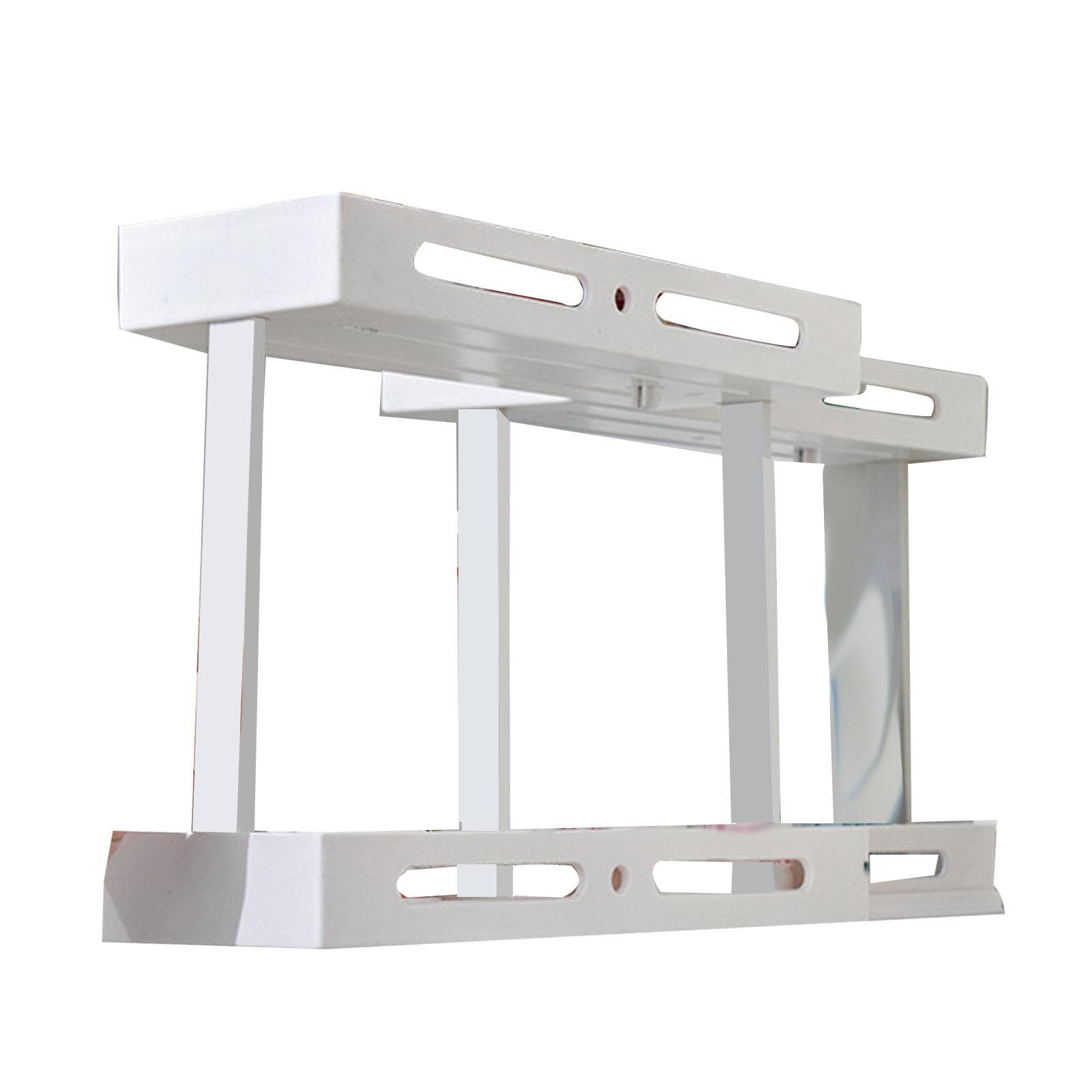 Pull Rotate Spice Rack Multifunctional Large Capacity Durable Stable 2 Tier Spice Organizer for