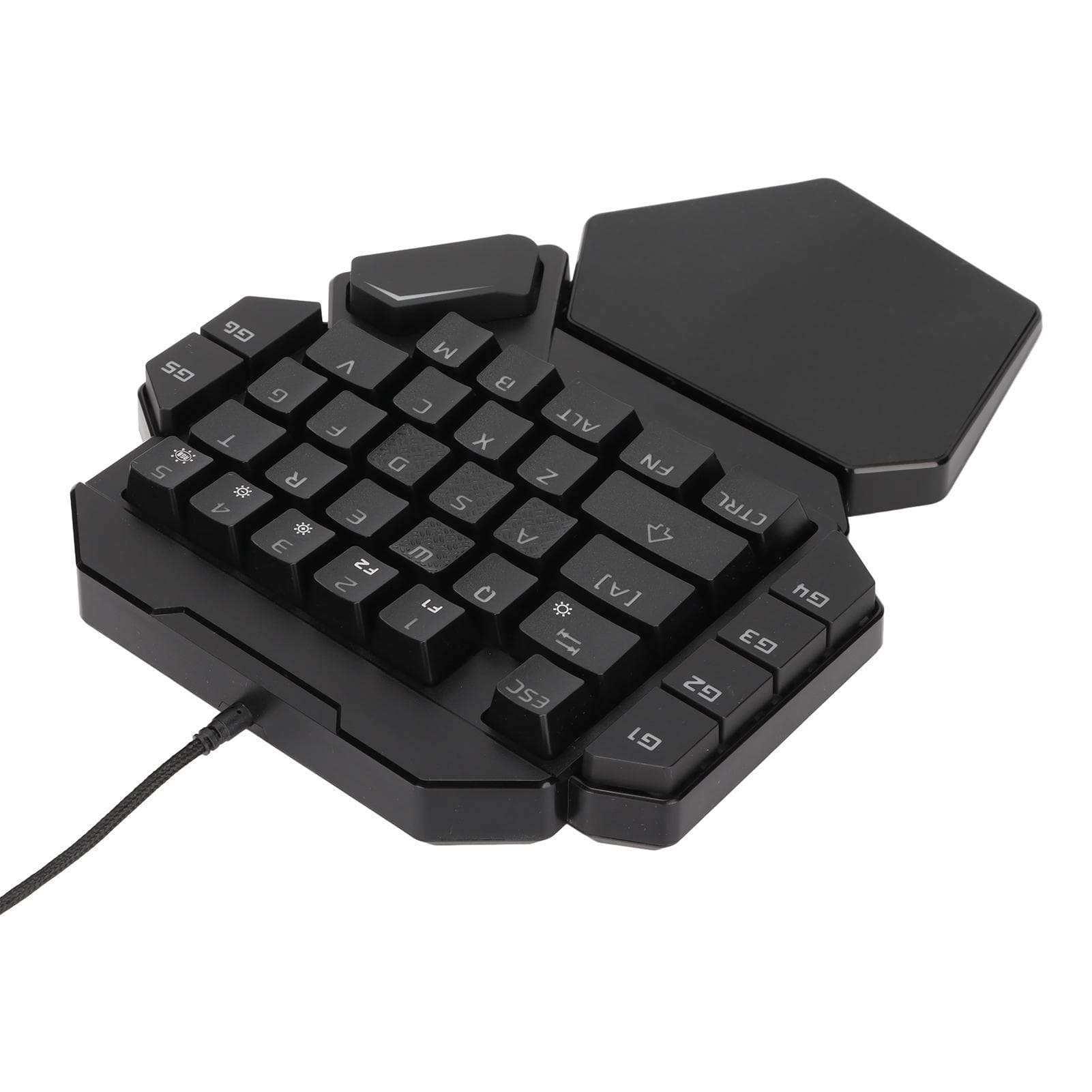 One Handed Keyboard 35 Keys Accurate Sensitive Control 6 Programmable Keys Ergonomic Design Half
