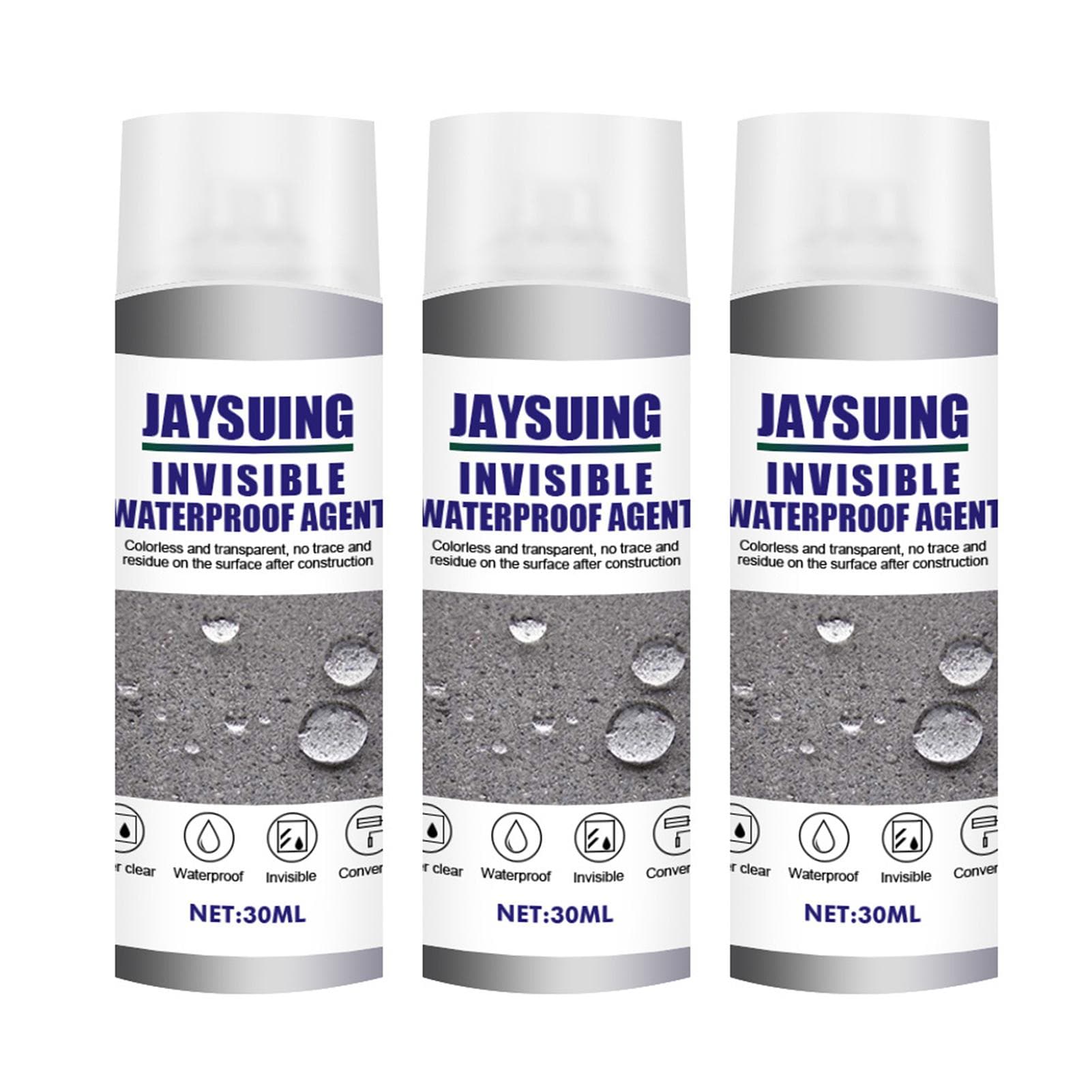 30ml Waterproofing Agent Strong Bonding Spray Adhesive Sealant Roof Exterior Wall Toilet 3pcs