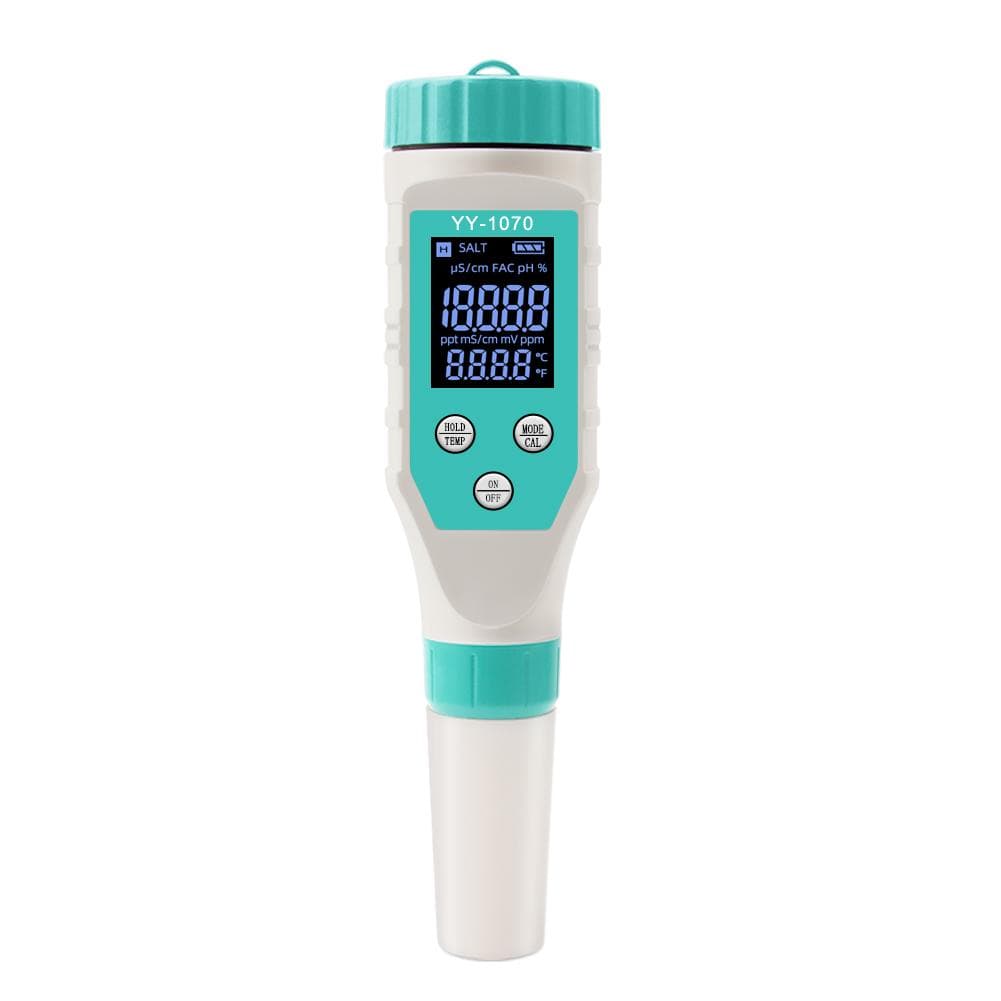 7in1 Water Quality Monitor Chlorine PH Total Dissolved Solids SALT ORP FAC EC Temperature Test multicolour