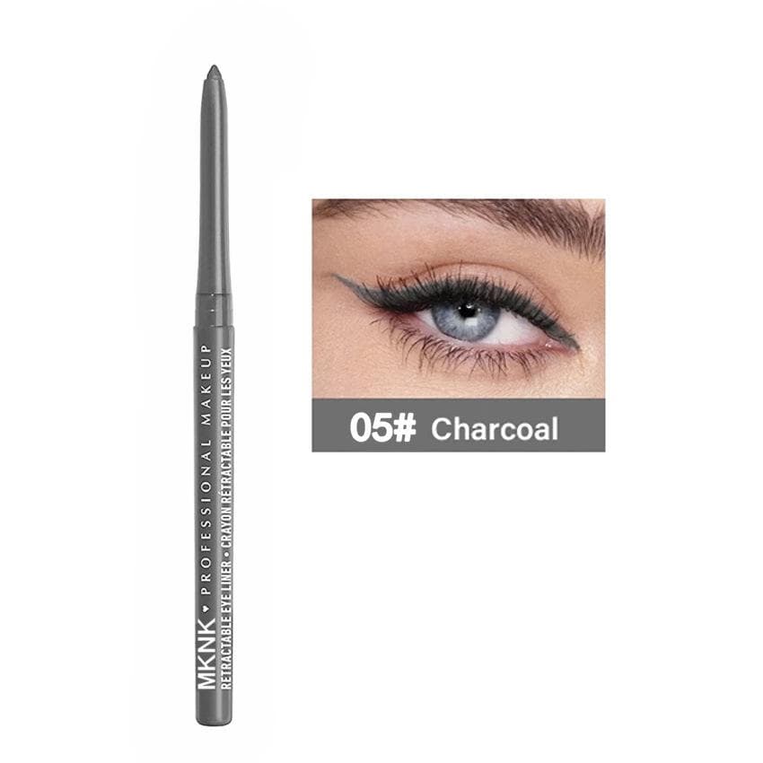 8-Color Automatic Twist-Up Gel Eyeliner Pencils: Waterproof, Smudge-proof, Long-lasting, Smooth and Easy Application for Effortless Eye Makeup 05