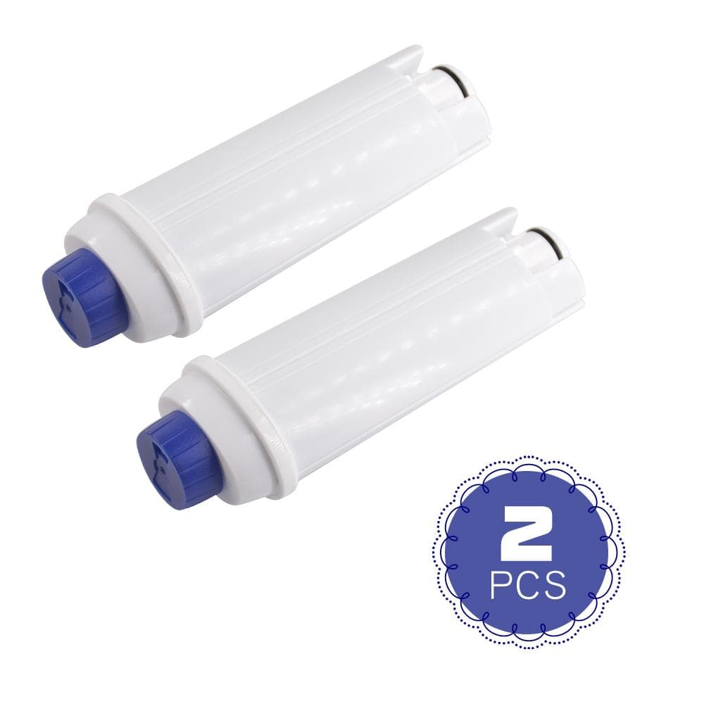 2 PCS Replacement Water Filter Cartridges Compatible with Delonghi DLS C002 Automatic Coffee white