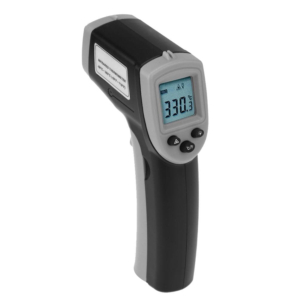 GM320 Digital Infrared Thermometer Non Contact Digital Temperature Gun for Industrial Use black