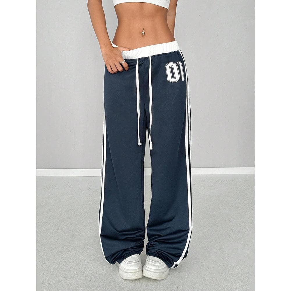Casual Pants for Women In Summer New Loose Straight Draped Wide-leg Versatile Trousers S