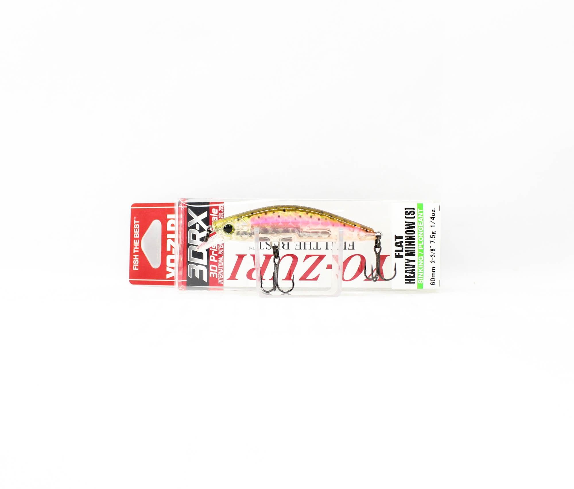 Yo Zuri 3DR-X Flat Heavy Minnow 60S Sinking Lure R1542-PBRT (4848)