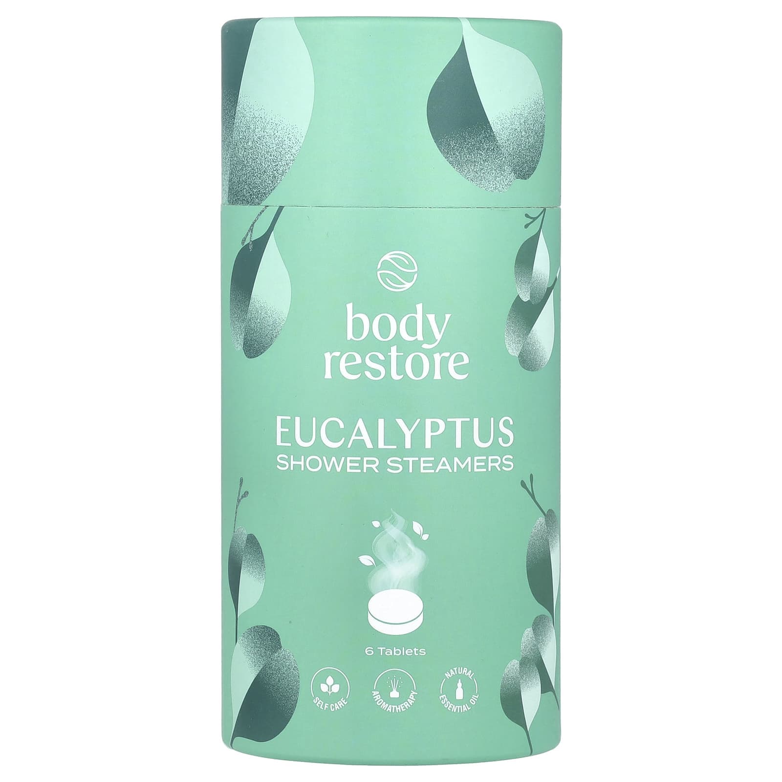 Body Restore, shower steamer, eucalyptus, 6 tablets, 5.3oz