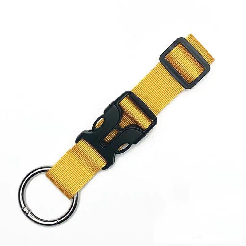 Backbin Belt Buckle Luggage Band Multifunctional Backpack Nylon Hanging Buckle Portable Suitcase Hook Hanging Buckle yellow