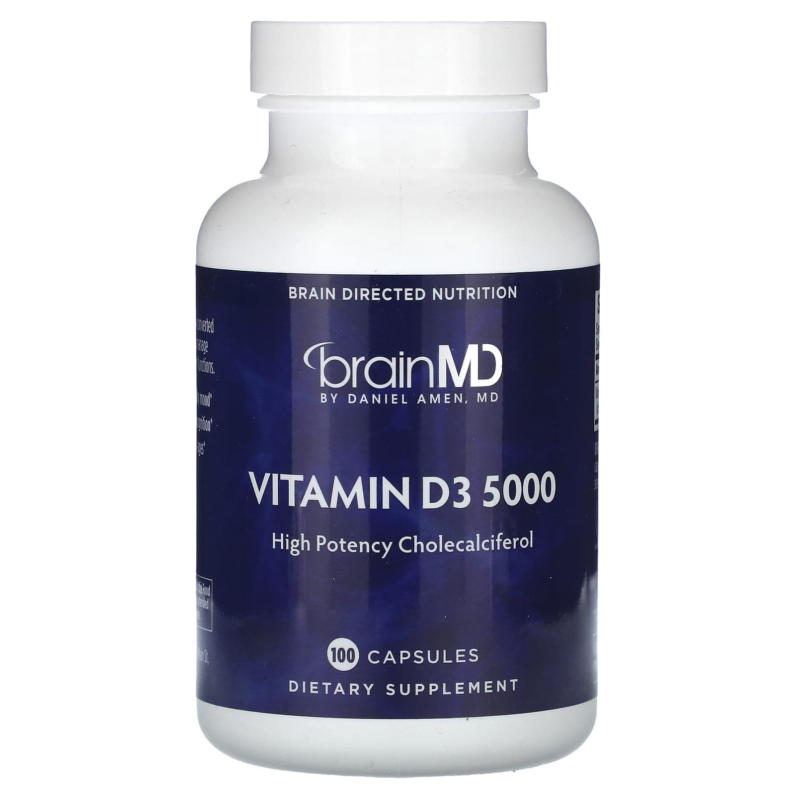 BrainMD, Vitamin D3 5000, 125mcg (5,000IU), 100 capsules