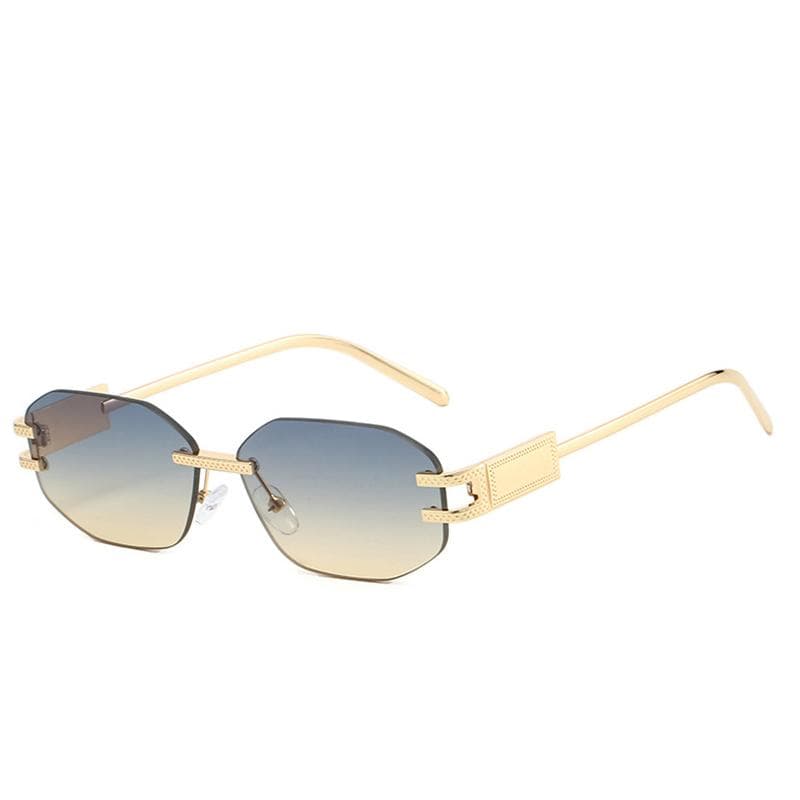 New Designer Luxury Sunglasses Women Men Vintage Rimless Trendy Shades Glasses for Travel Party Summer