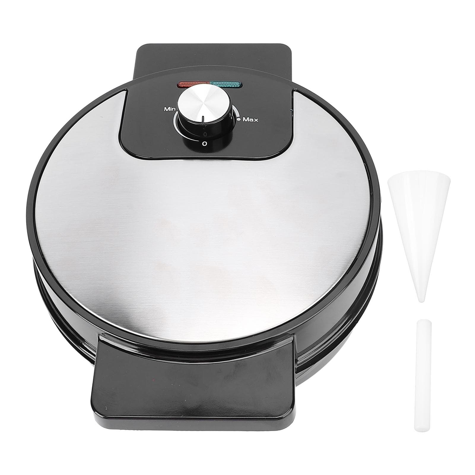 Waffle Cone Maker Infinite Temperature Adjustment Fast Heating Non Stick Ice Cream Cone Maker Easy