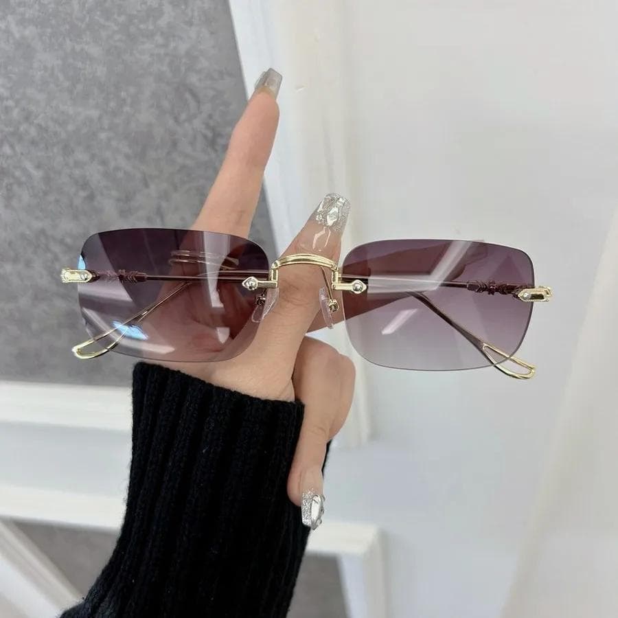 Fashion Square Sunglasses Women Men Designer Elegant Sun Glasses Female Outdoor Travel Oculos De Sol Other