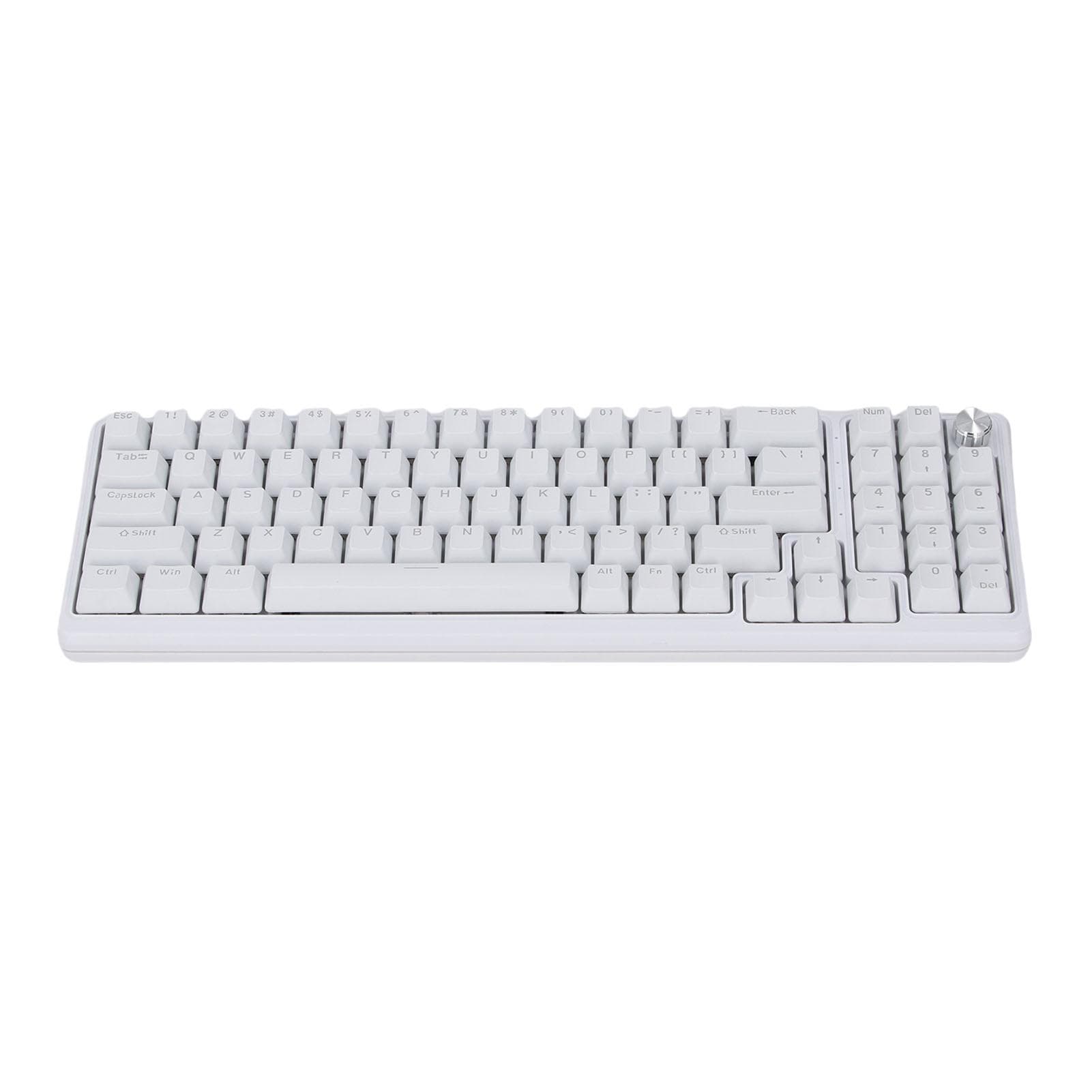 Mechanical Gaming Keyboard 78 Keys RGB Backlit Blue Switch USB Wired Mechanical Keyboard with white