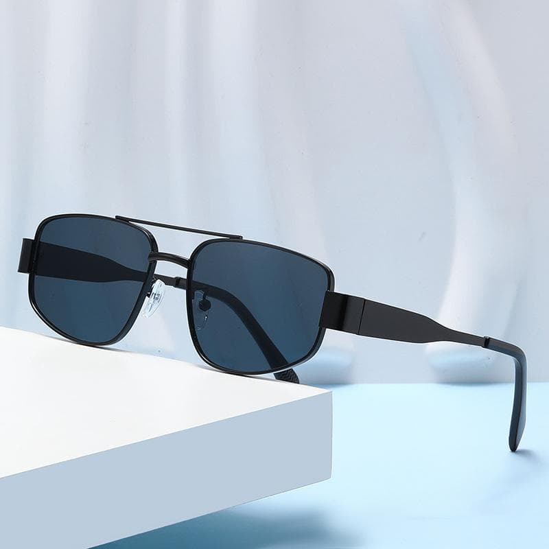 New Fashion Metal Double-bar Cat-eye Sunglasses UV Protection Stylish Sun Glasses 2183