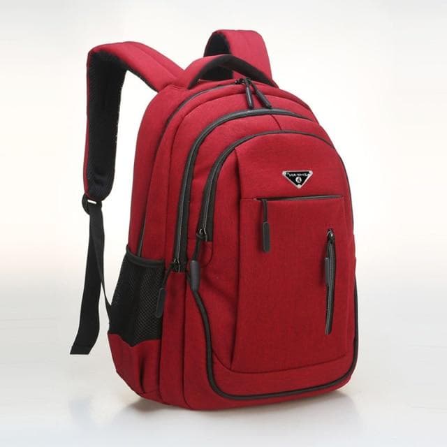 Large 15.6 Inch /17.3 Inch Laptop Backpack USB Men Computer SchoolBag Business Bag Oxford Waterproof Rucksack College Daypack 20 inches red