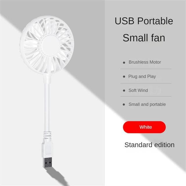 Small Fan Usb Fan Small In-line Silent Office Table Small Fan Usb Fan Office Fan Cooler Summer Portable Fan Usb Rechargeable