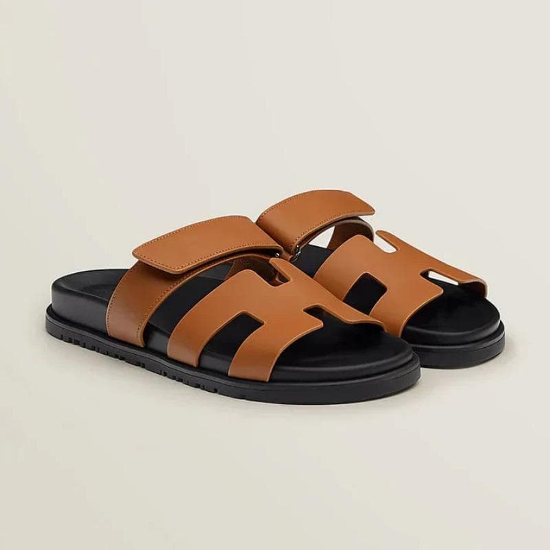 Thick Soled Sandals, Plus Size Velcro, Color Blocking, Suitable for Casual Women's Shoes, Versatile and Versatile 43 brown