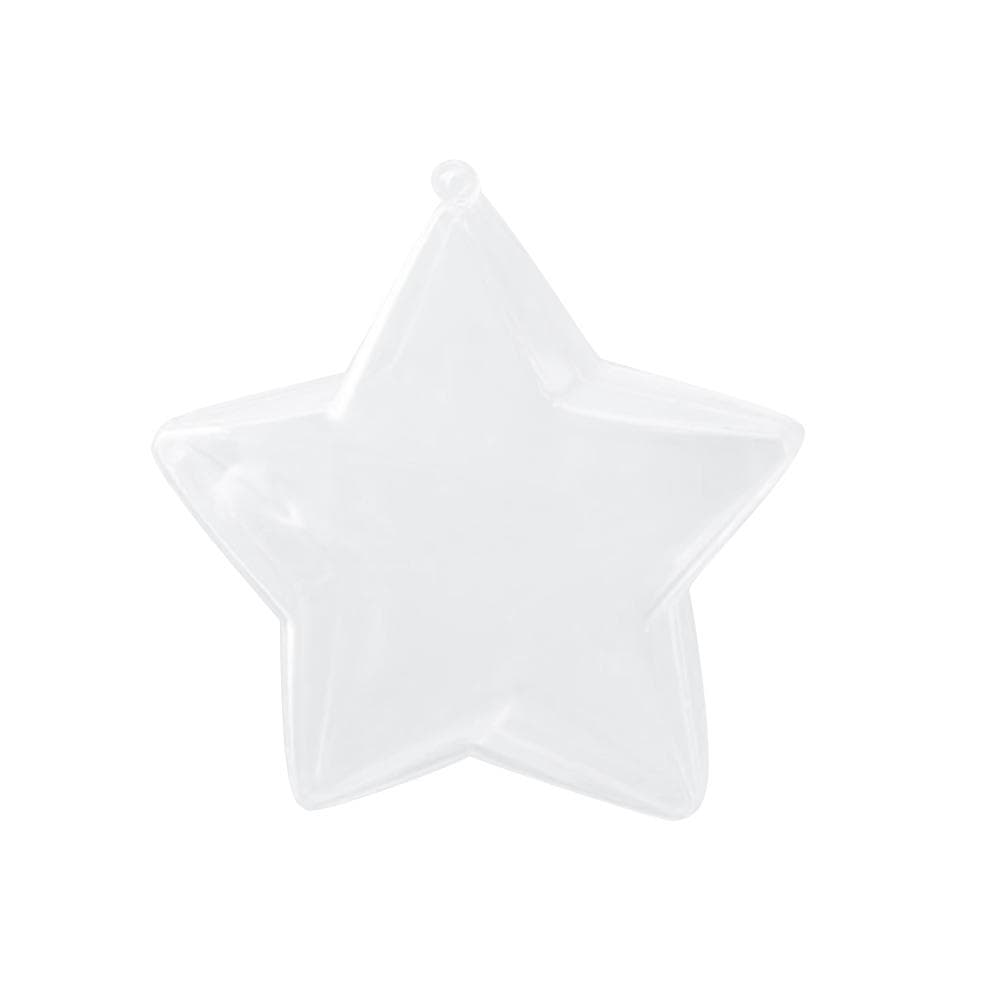 5Pcs Clear Favor Boxes Plastic Gift Box Star Shaped Candy Boxes for Wedding Party
