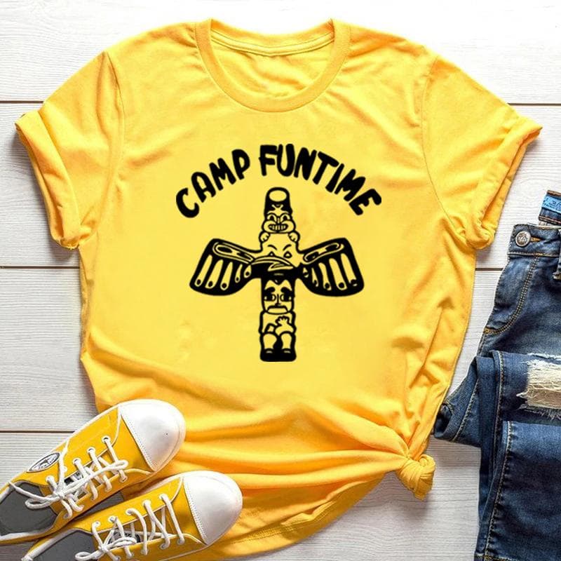 Camp Funtime T Shirt Debbie Harry Shirt Deborah T-Shirt 70s Classic Rock Tshirt Vintage Punk Disco T-Shirts Graphic Tee XXL yellow