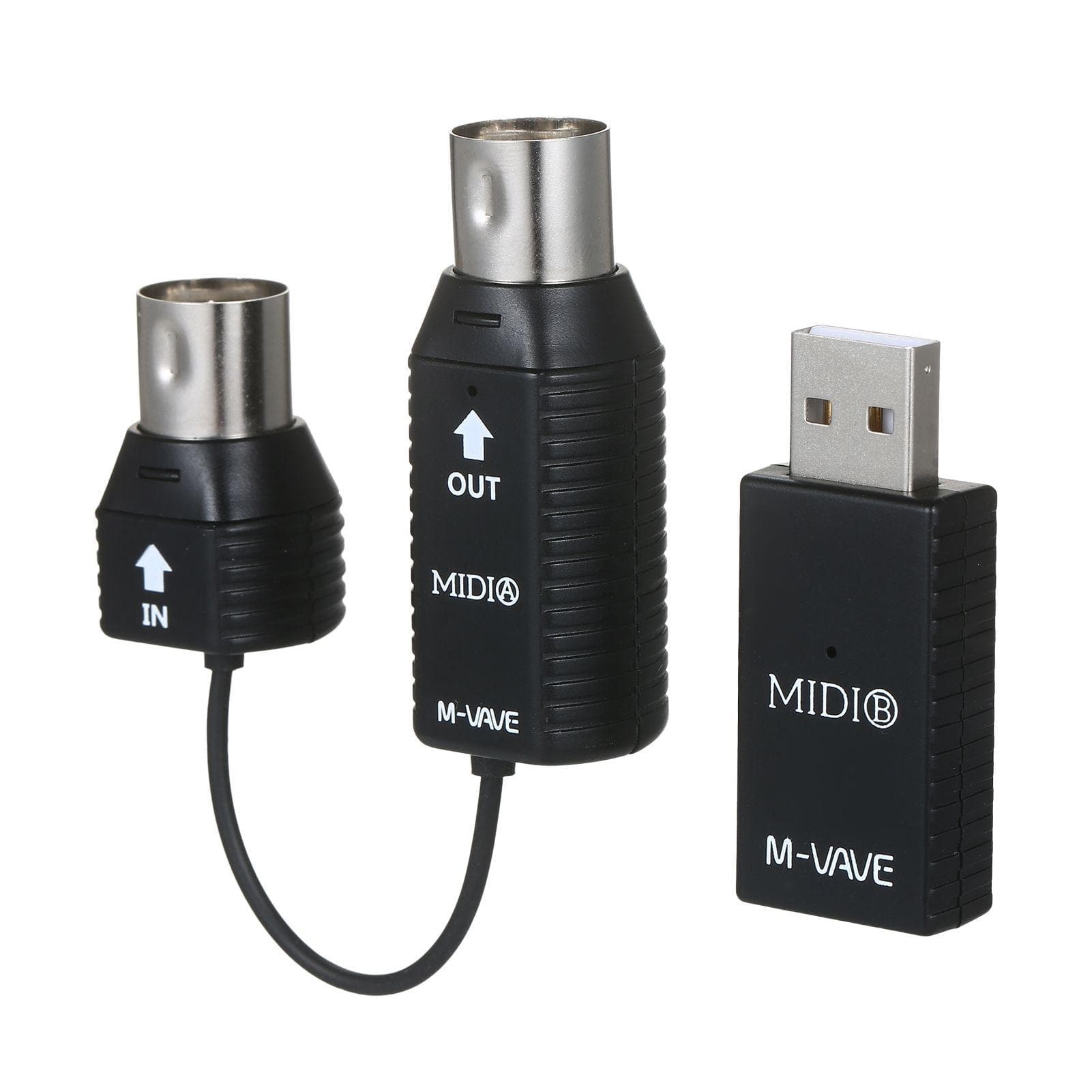 M-VAVE MS1 Mini Wireless Transmission System MIDI System MIDI Wireless Adapter Plug and Play black