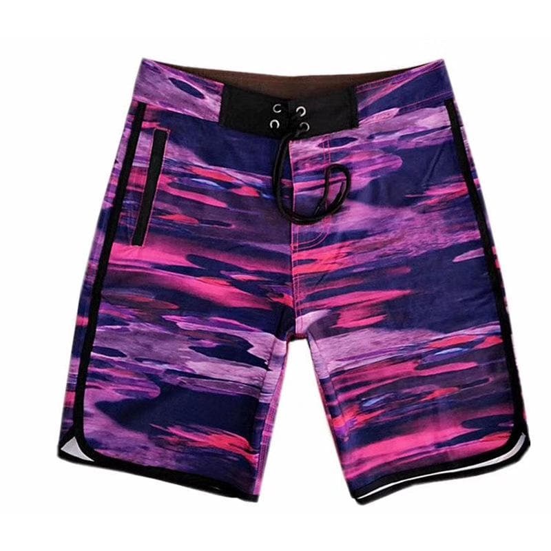 Men's Quick-Dry Elastic Beach Surf Shorts - Muscle Fit for Bodybuilding & Competition 38