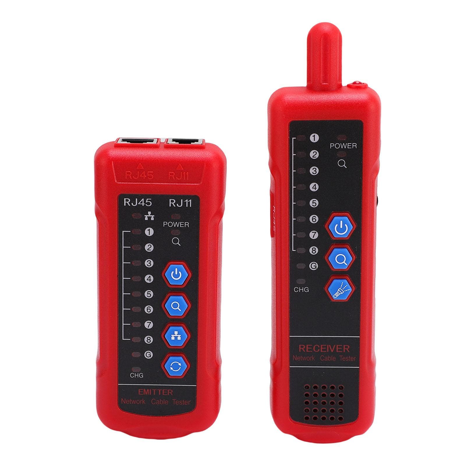 Network Cable Tester with Headphone Jack Ethernet LAN Network Wire Tracer for RJ11 RJ45 CAT5 CAT6
