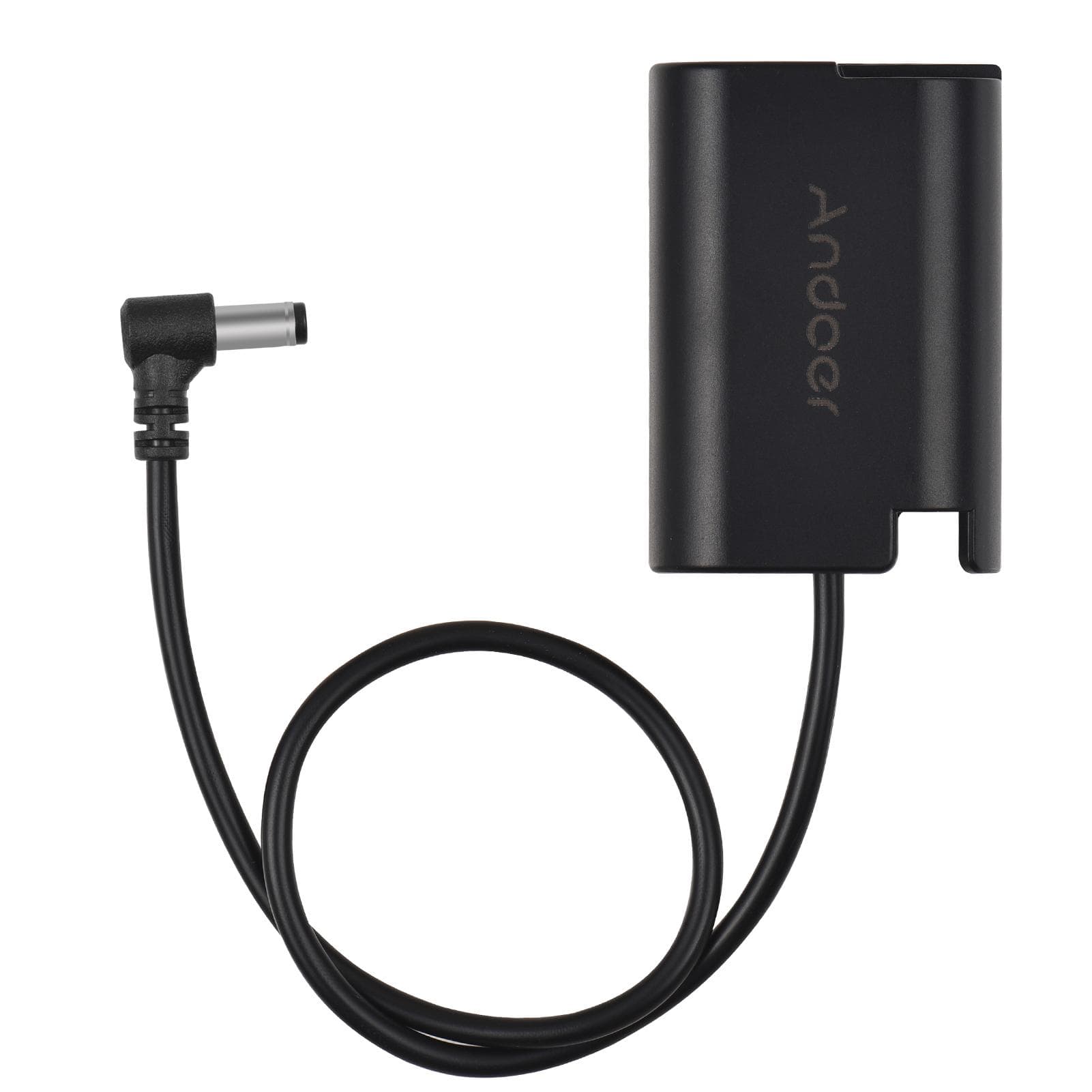 Andoer DMW-DCC17 Dummy Battery with DC Female Connector Straight Cable DC to DMW-BLK22 Dummy DC Male