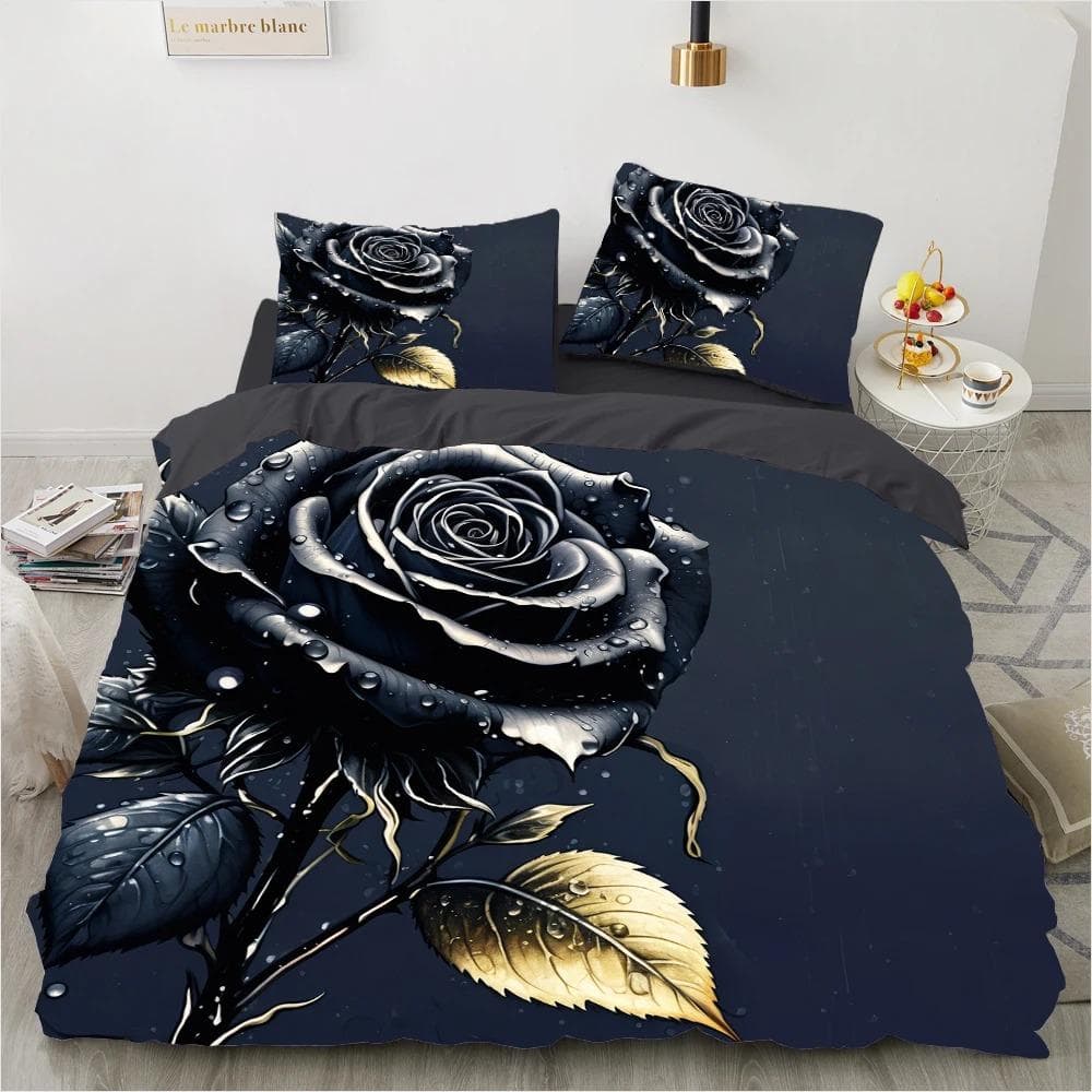 3D Bedding Set Luxury Duvet Cover Set Bed Set Duvet Cover 220x240 with Pillowcase Comforter cover Bedding Sets Blue butterfly 70x133cm 2pcs