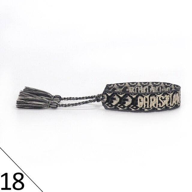 Adjustable Braided Friendship Rope Bracelet Women Vintage Braided Bracelet Embroidered Tassel Bracelet Jewelry