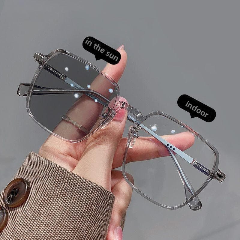 Fashion Trend Photochromic Minus Glasses Prescription Myopia Eyewear Luxury Women Outdoor Near Sight Sunglasses -1.5