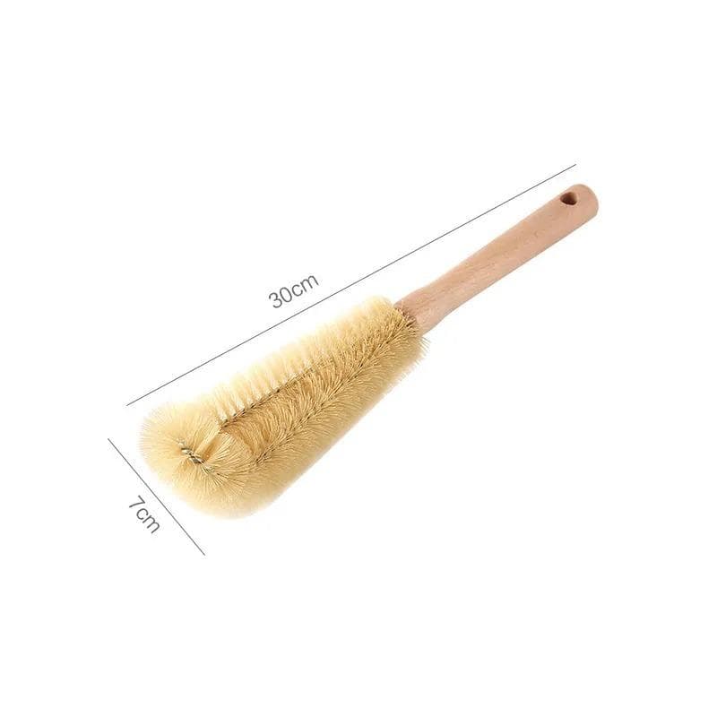 Kitchen Cleaning Tools Drink Bottles Glass Scrubbers Cleaning Brush Wooden Long Handle Cup Brush