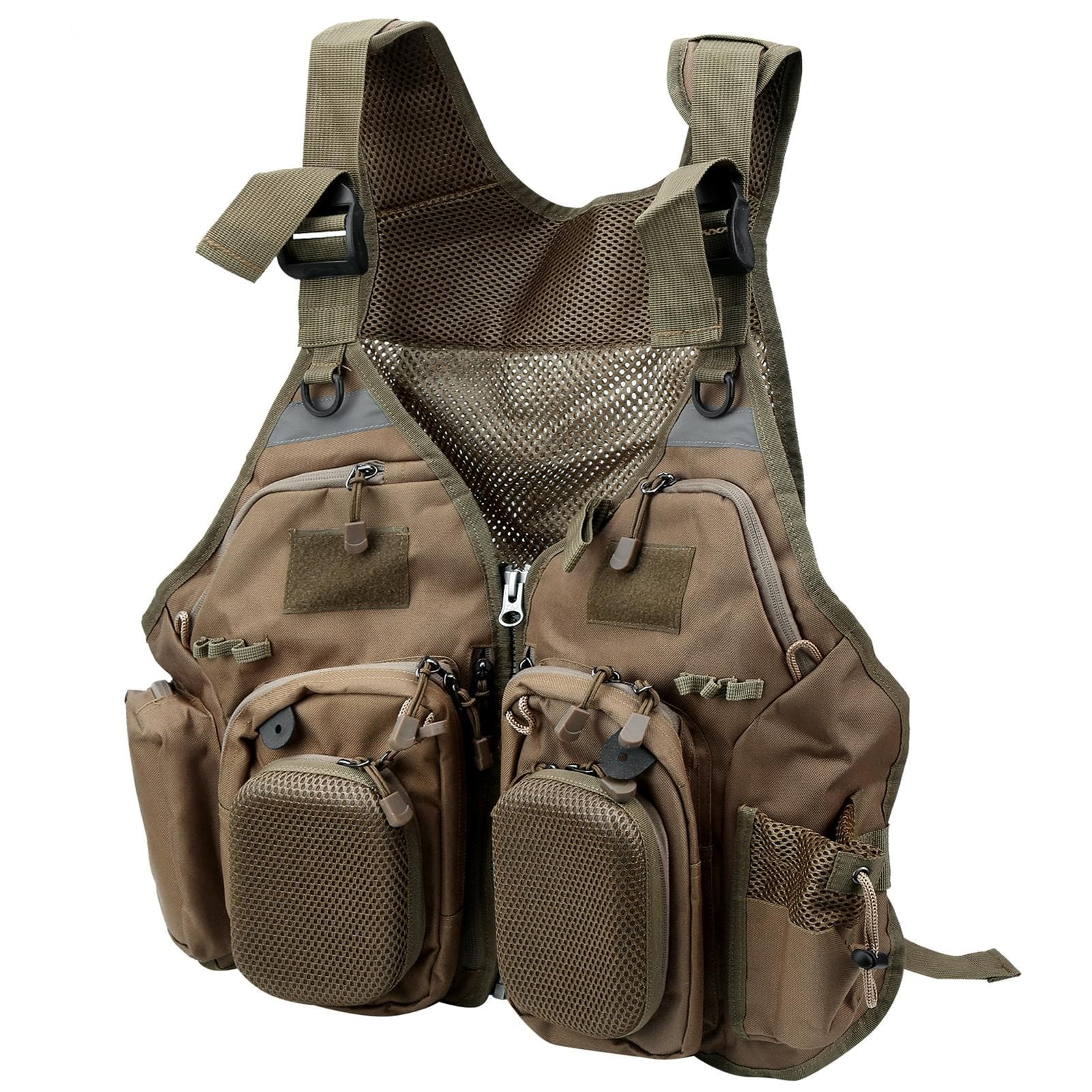 Outdoor Fishing Sports Vest Multi Pocket Professional Fishing Jackets Waistcoat for Men