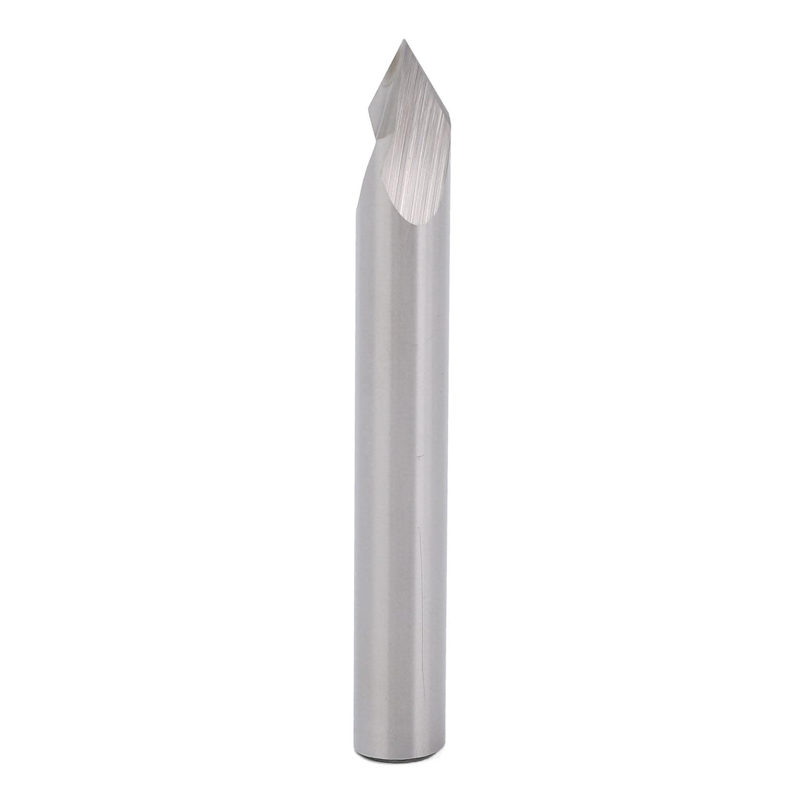 V Groove Router Bit 14 Shank 60 Degree Carbide CNC Chamfer End Mill Tungsten Steel for Engraving