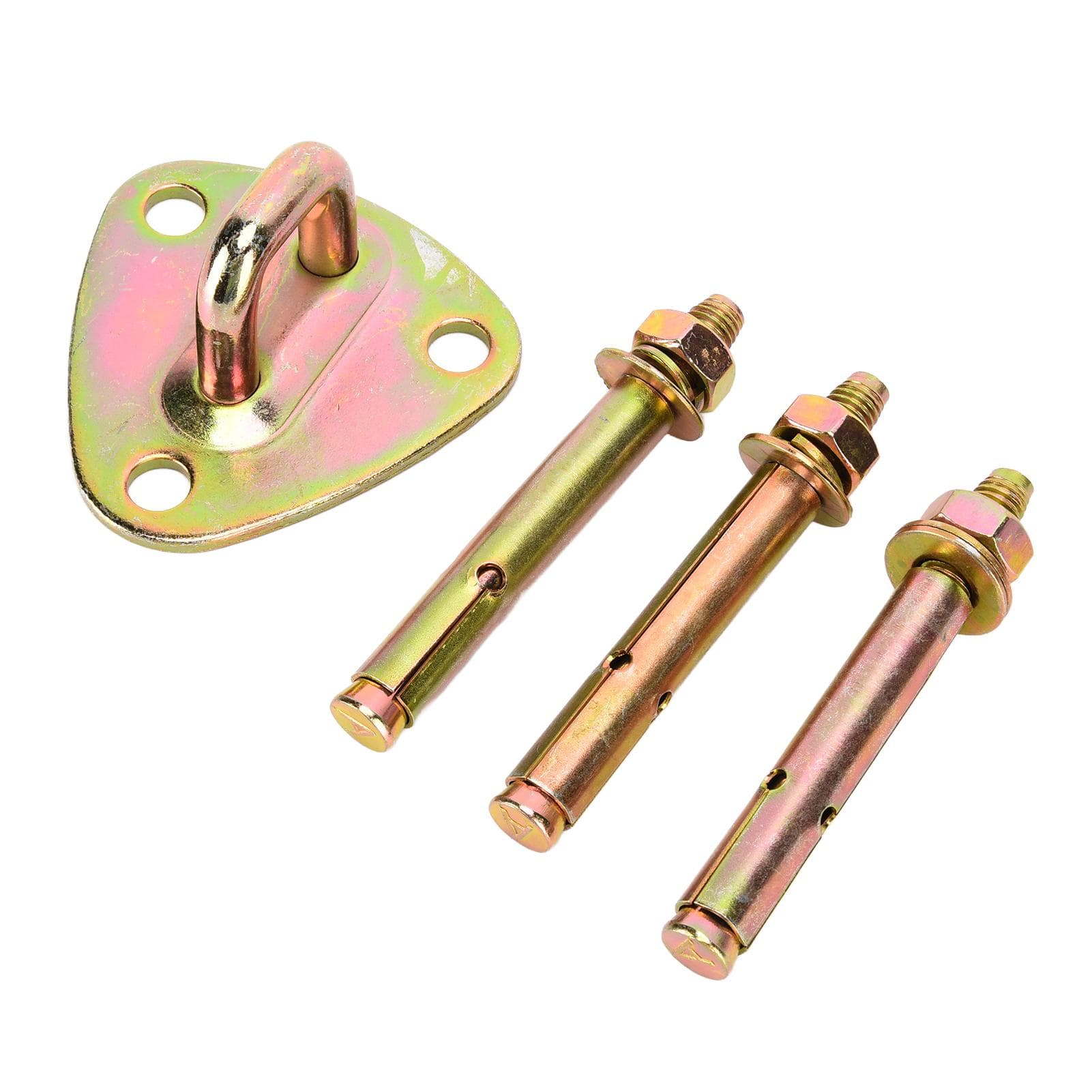 Safety Rope Expansion Screw Bolt Eye Plate Hook Bracket Set Steel Anchor Home Fire Escape Fastening