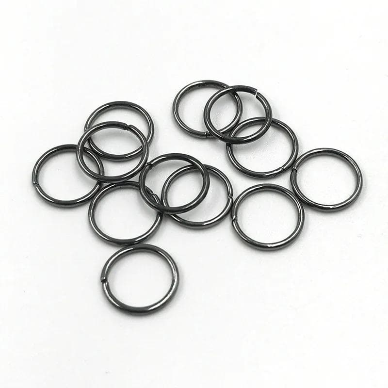 Metal Jump Rings Split Round Rings Connectors for Diy Jewelry Finding Making Accessories 3-12mm Neck Earring Supplies 5mm x 200Pcs