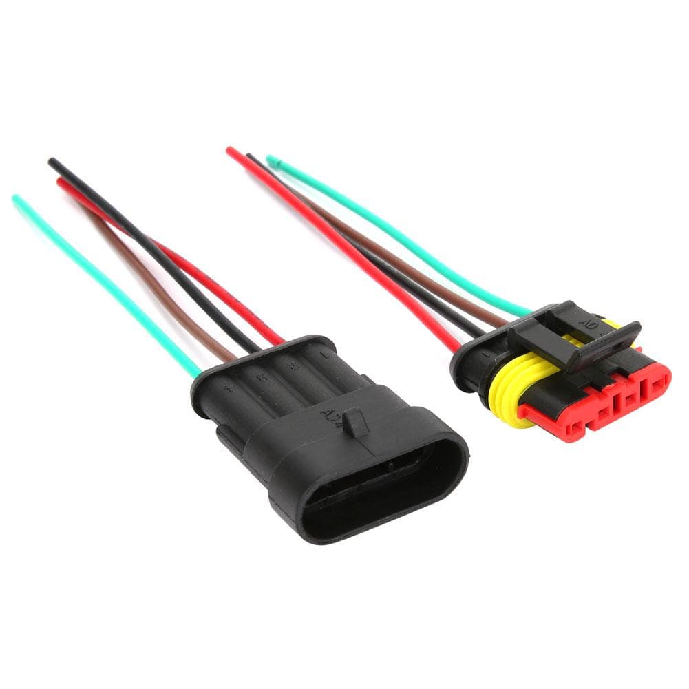 2 Sets 456 Pin Car Waterproof Electrical Connector Plug with Wire Cable6P