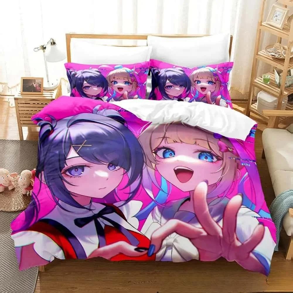 3D Print Anime Needy Streamer Overload Bedding Set Boys Girls Twin Queen King Size Duvet Cover Pillowcase Bed boys Adult 70x133cm 2pcs