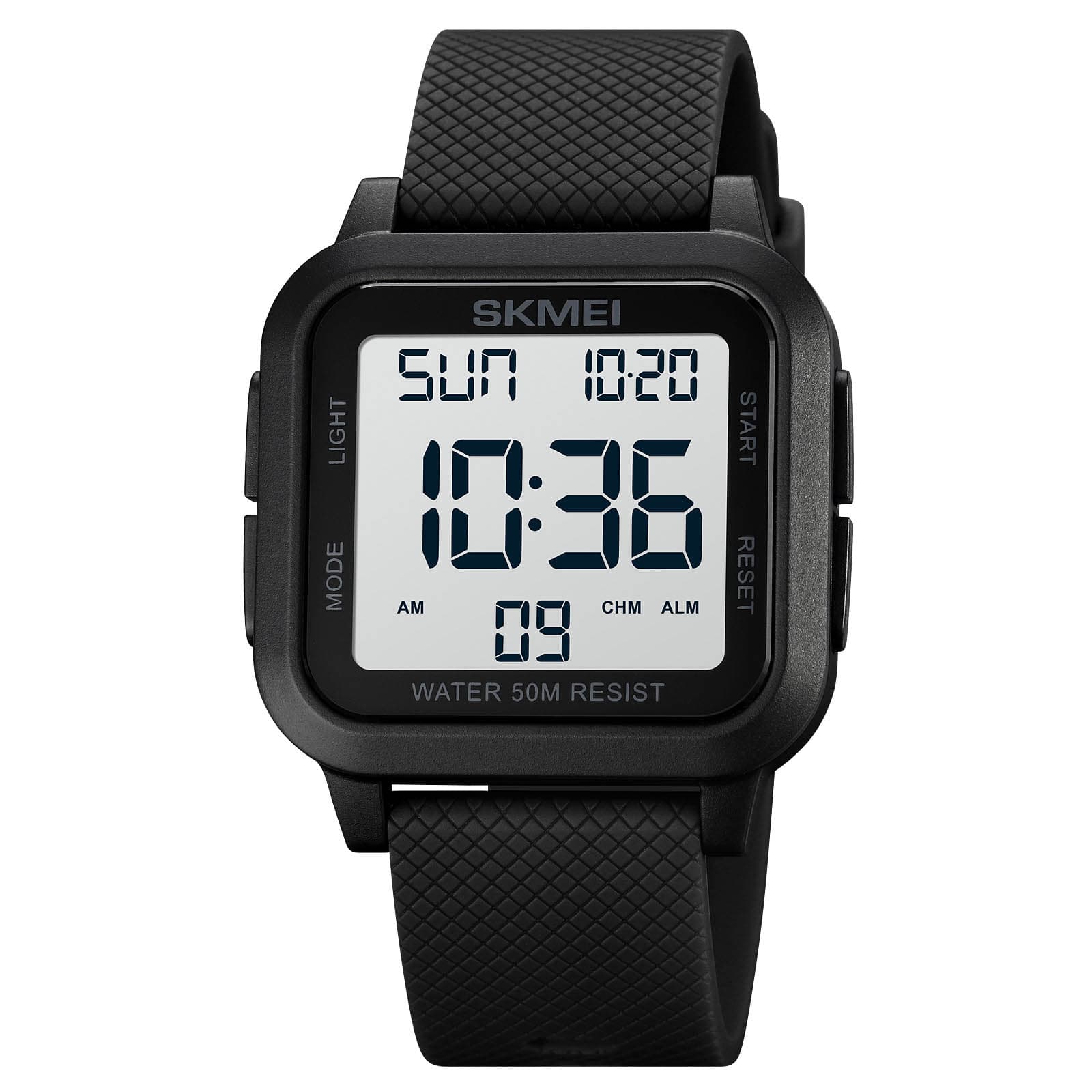 SKMEI 1894 sports watches Countdown double time watch alarm clock Chronograph table Digital watches beige