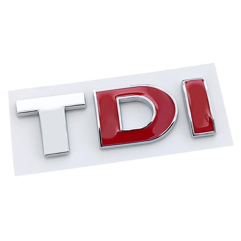 3d ABS Black Logo TDI Emblem Car Trunk Badge Decal For Passat Jetta Touareg Tiguan Touran Golf 4 5 6 Caddy TDI Sticker Accessories 7#