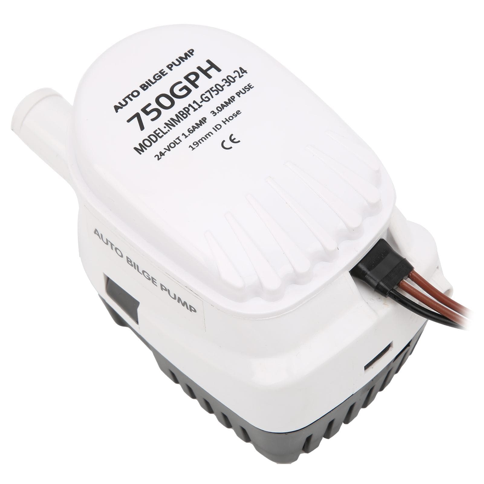 24V 750GPH Automatic Submersible Bilge Pump Corrosion Fire Protection with Builtin Float Switch