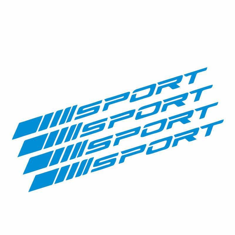 Reflective Sports Wheel Hub Stickers - Personalized Decorative Racing Tire Decals