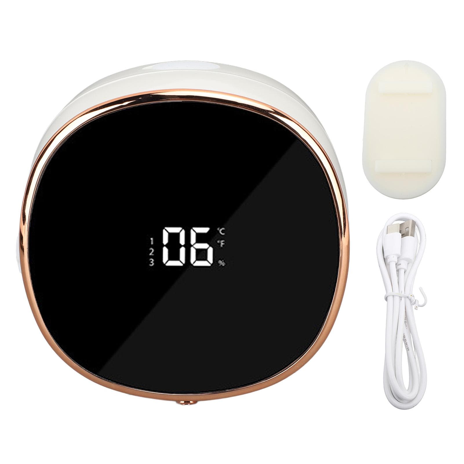 Automatic Soap Dispenser Foaming Hand Free Wall Mount Foam Rechargeable Touchless Smart Electric white