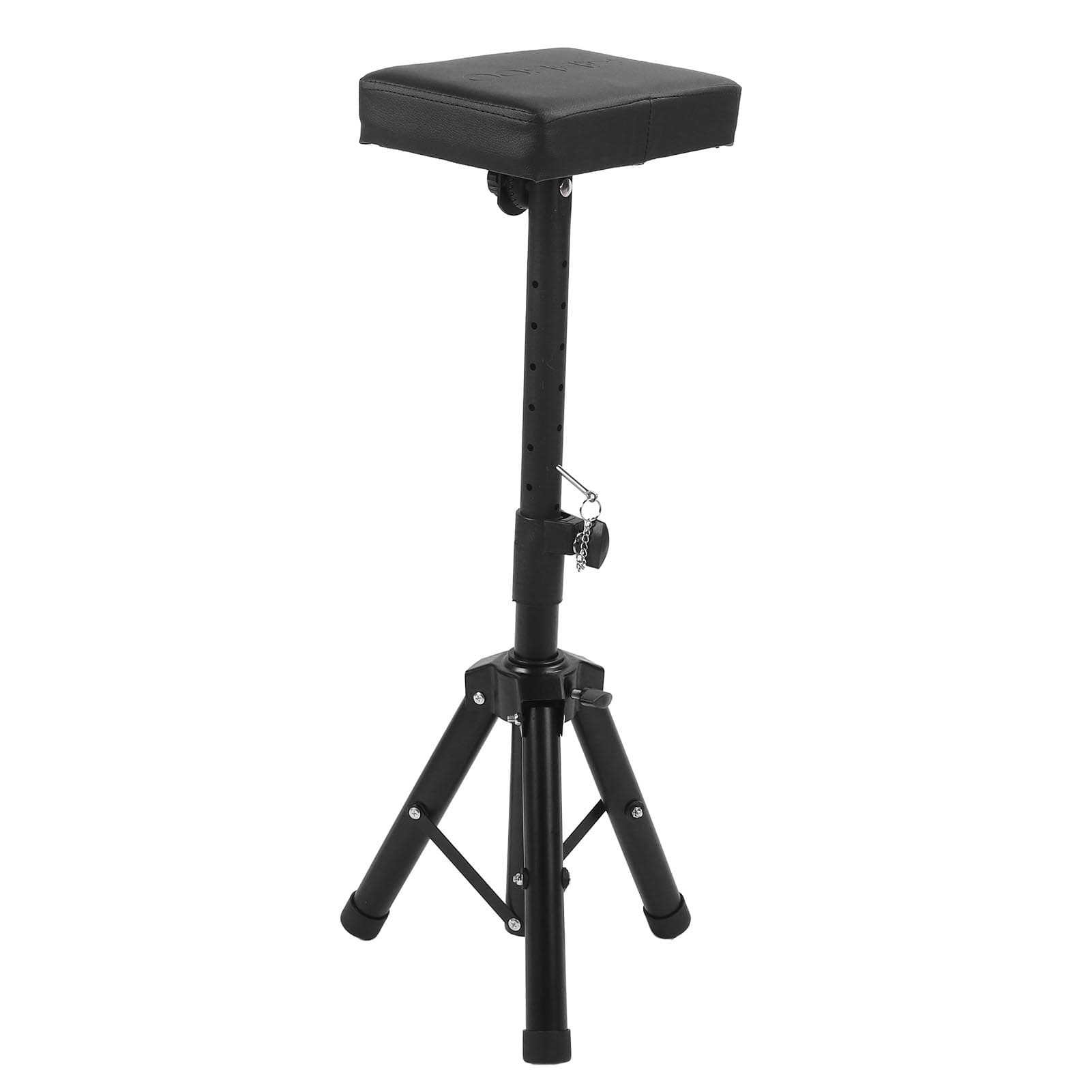 Tattoo Armrest Stand Height Adjust Foldable Tripod Base Rectangle Shaped PU Surfaces Tattoo Arm