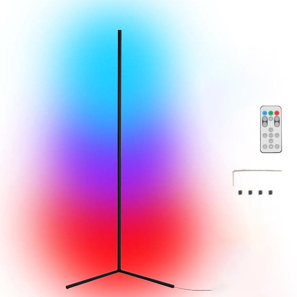 Tuya Wifi S mart L ife RGB LED Corner Floor Lamp Background Atmospheres Lamp Living Floor Lamp 52cm EU