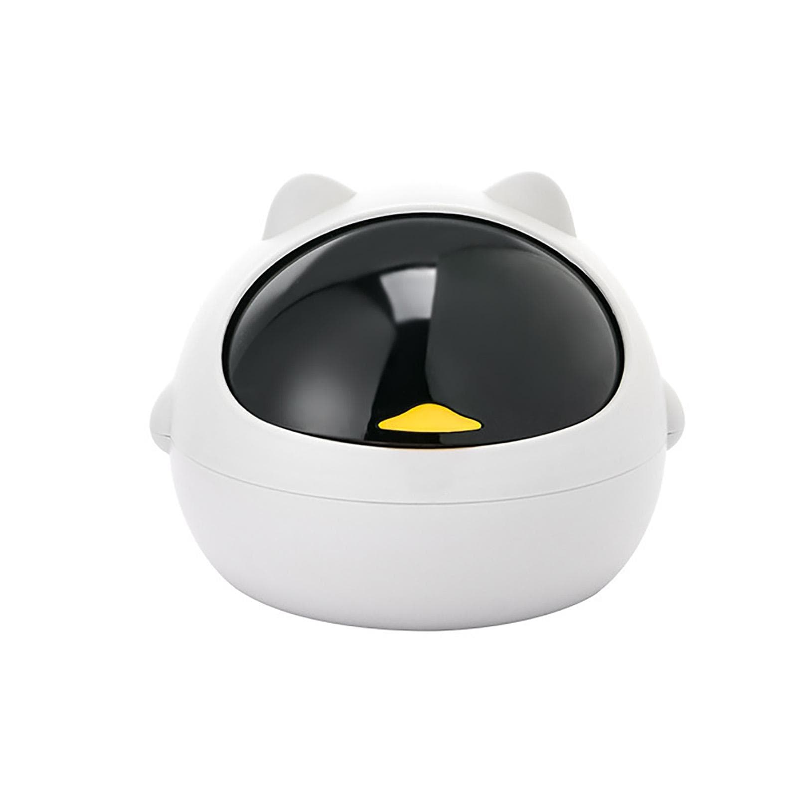 Desktop Garbage Bin Versatile Stylish Look Mini Countertop Trash Can with Lid for Home Kitchen