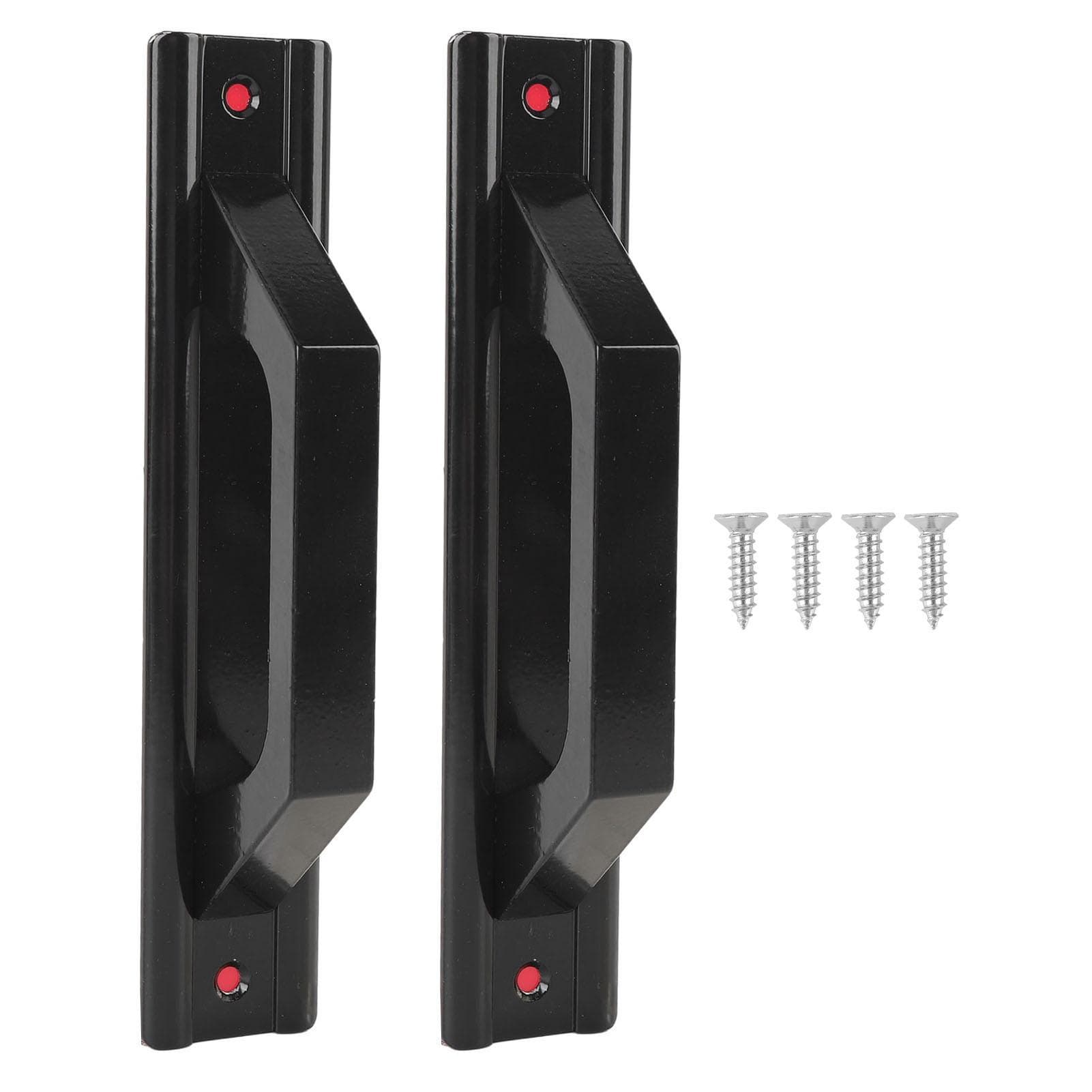 Sliding Door Handle Aluminum Alloy Punchless Minimalist Modern Door Pull Handle for Barn Cabinet black
