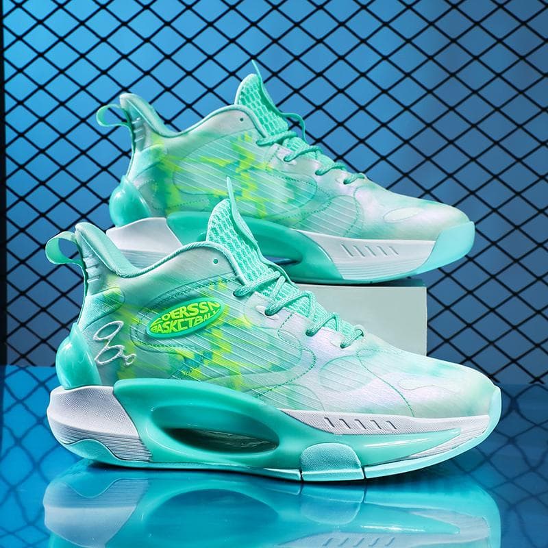 Men's Basketball Shoes Breathable Cushioning Non-Slip Wearable Runing Shoes Gym Training Athletic Basketball Sneakers for Women 45
