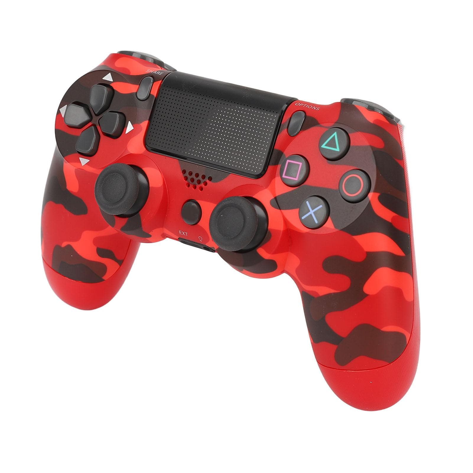 Game Controller Dual Vibration Sensitive Wireless Controller Gamepad for PS4 Slim Pro for PS5 red