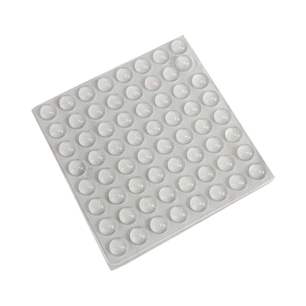 100Pcs Self Adhesive Door Stopper Rubber Damper Buffer Cabinet Bumpers Silicone Furniture Pads Cushion Protective Pads 10x3mm white