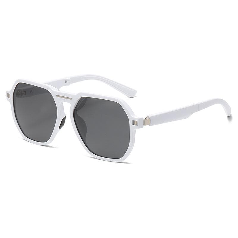 Luxury Designer Square Fold Sunglasses Trendy Vintage Punk Shades for Women Men Fashion Sun Glasses As the picture